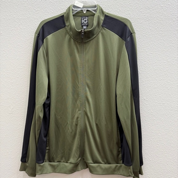 Mens Track Jacket Size XL Green Black New Ideology Fall Lightweight - Picture 1 of 5